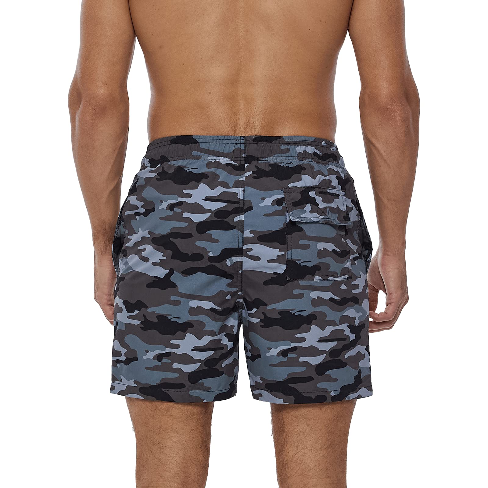 TMEOG Costume Uomo Mare Pantaloncini Casual, Costumi da Bagno Uomo Surf Lungo Costume da Spiaggia Piscina Pantaloncino Estivo con Tasche e Coulisse Regolabile