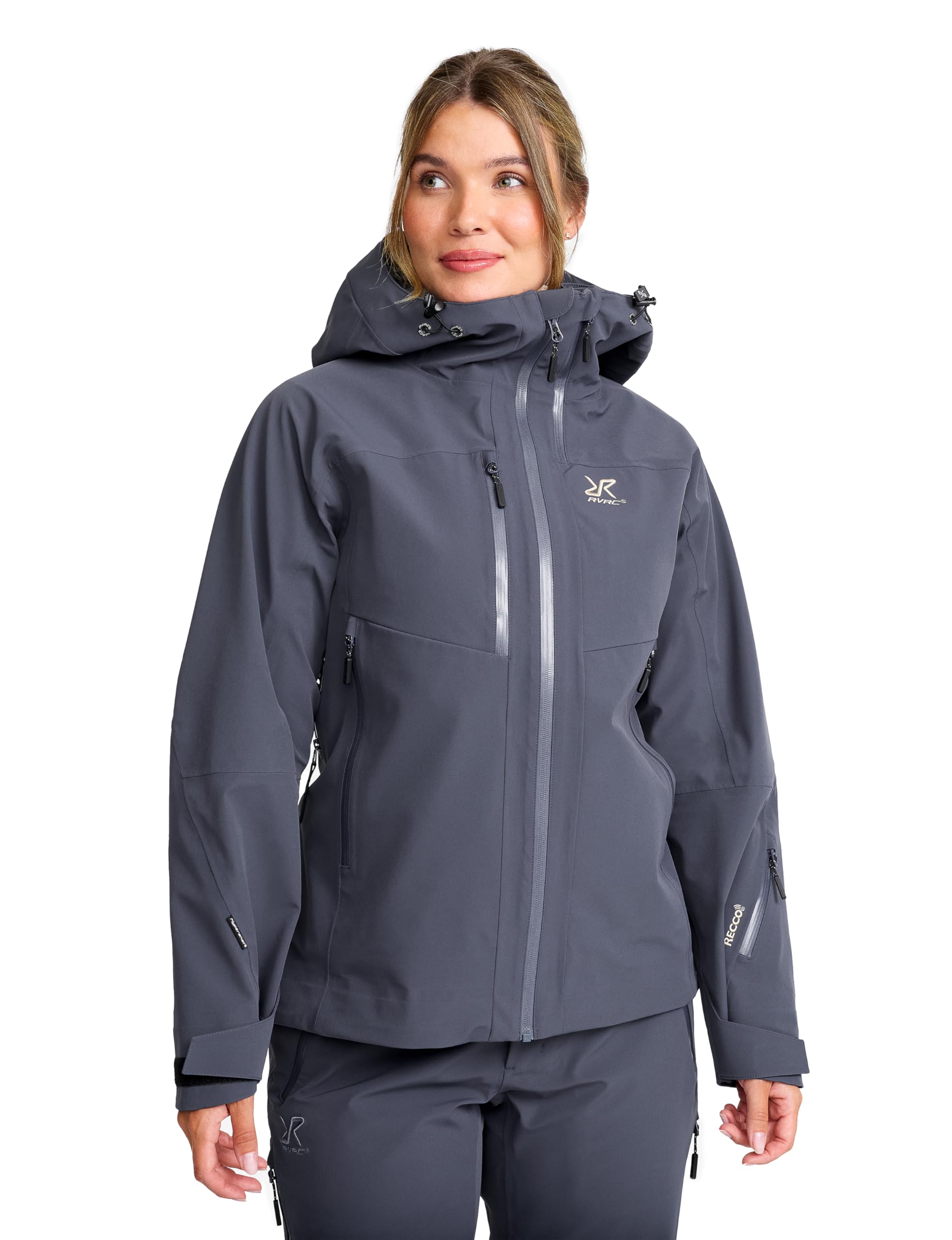 RevolutionRace Cyclone 3L Shell Jacket für Damen, Wasserdichte Jacke mit Recco-Reflektoren zum Wandern