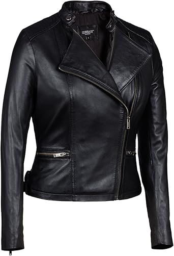 asymmetrical leather jacket womens