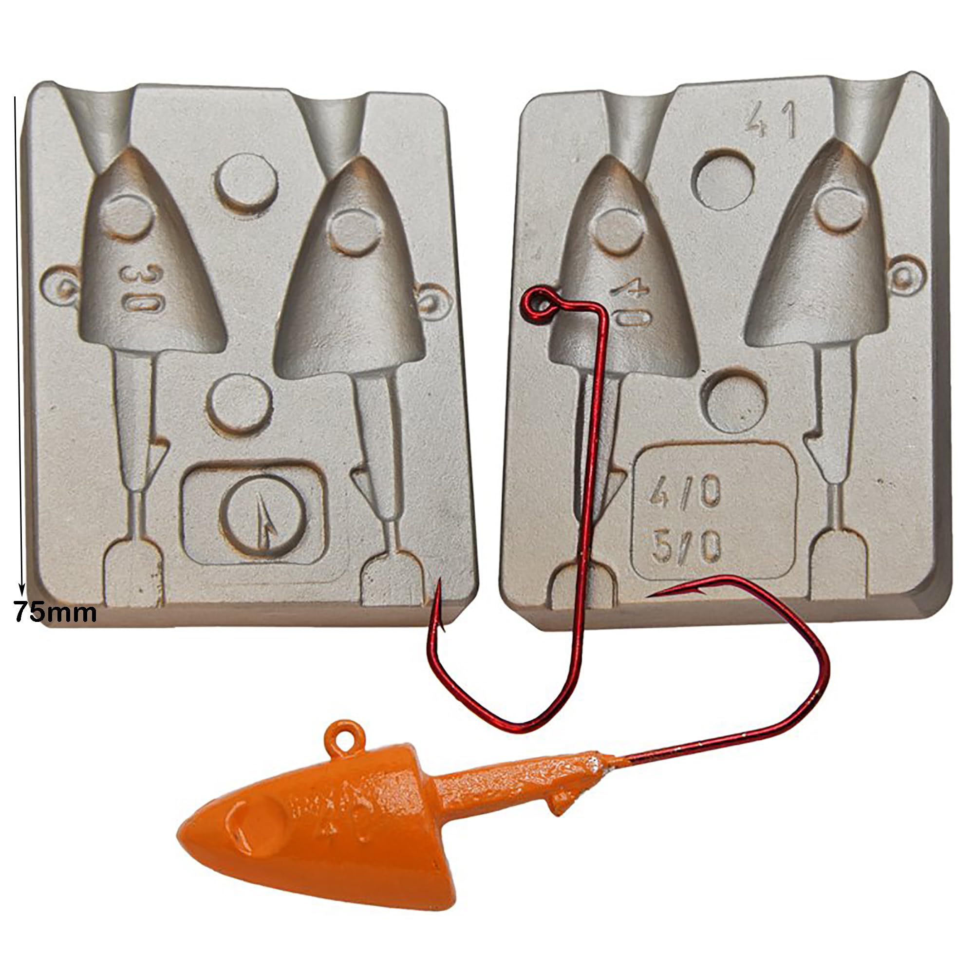 FishHead Jig Fishing Mold 30-40g_shore, barca e tutti i predatori