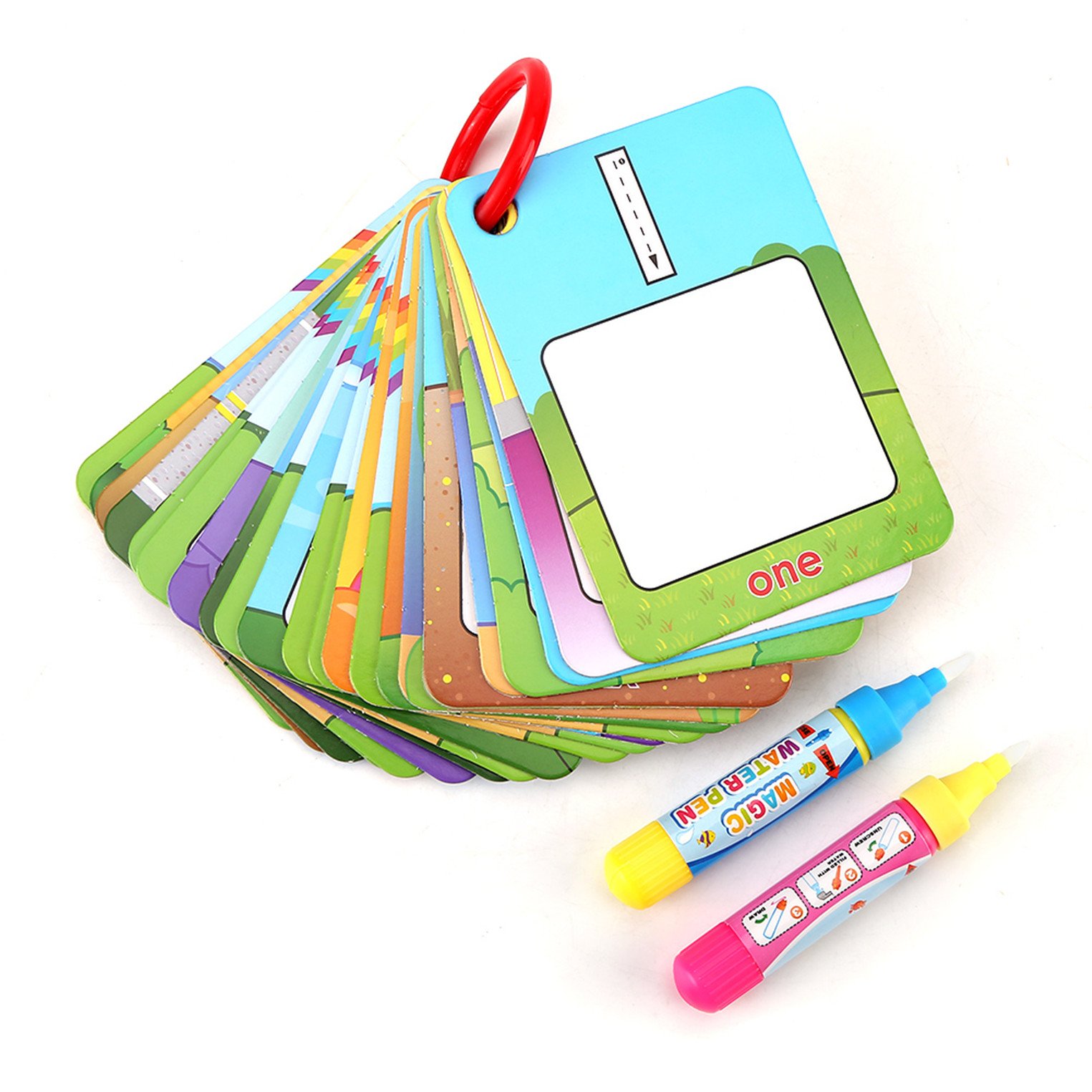 Amazon.com: Yosoo123 Water Painting Card Colouring Boodle Board Childrens  Early Education Cognitive Cards with 2 Magic Drawing Pens Games Toy for  Toddlers Kids Baby (Numbers) : Toys & Games