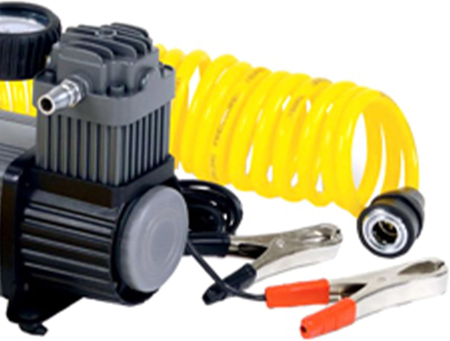 Master Mechanic 12 Volt Portable Tire Inflator with 120 Maximum PSI and Bag for Wheel and Tire Air Compressors and Inflators, Black
