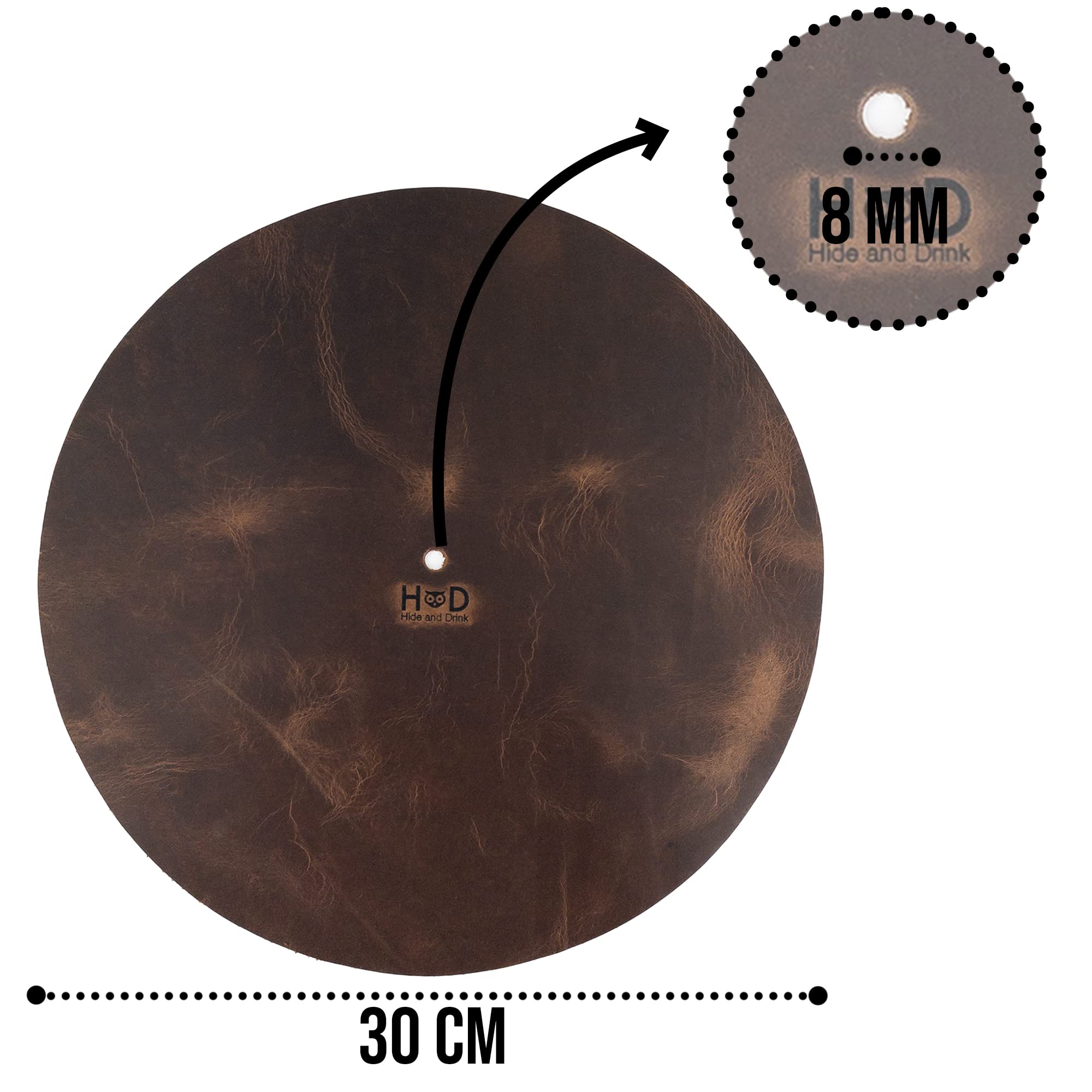 Amazon | Hide & Drink, 上品なターンテーブルスリップマット