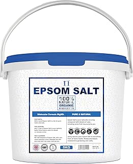Epsom Salt 5KG Bucket Food Grade Magnesium Sulphate Bath Salts Epsom Salts Mined from Natural Deposits in Germany