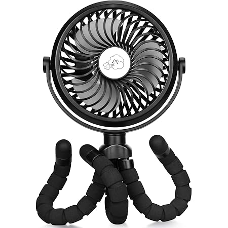 Amazon Tdone 携帯扇風機 21最新 扇風機 小型 車 扇風機 Usb 充電式 静音 巻き付け 吊り上げ 卓上 フレキシブル三脚 2500mah 12時間連続駆動 7 角度調節 Ledライト 車用 後部座席 熱中症対策 暑さ対策 ブラック Tdone 携帯扇風機 通販