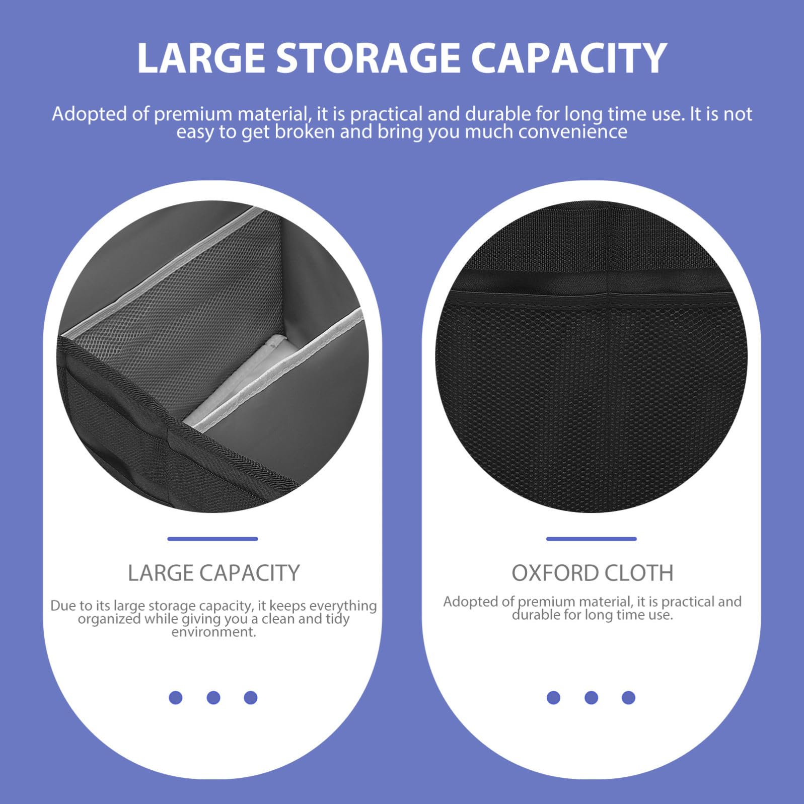 Scatola Barbecue Organizer da Esterno Nero in Oxford Cloth | Vacanze Estive, Car Storage e Car Organizing Box, Tools Case per Barbecue Portatile e Accessori da Campeggio