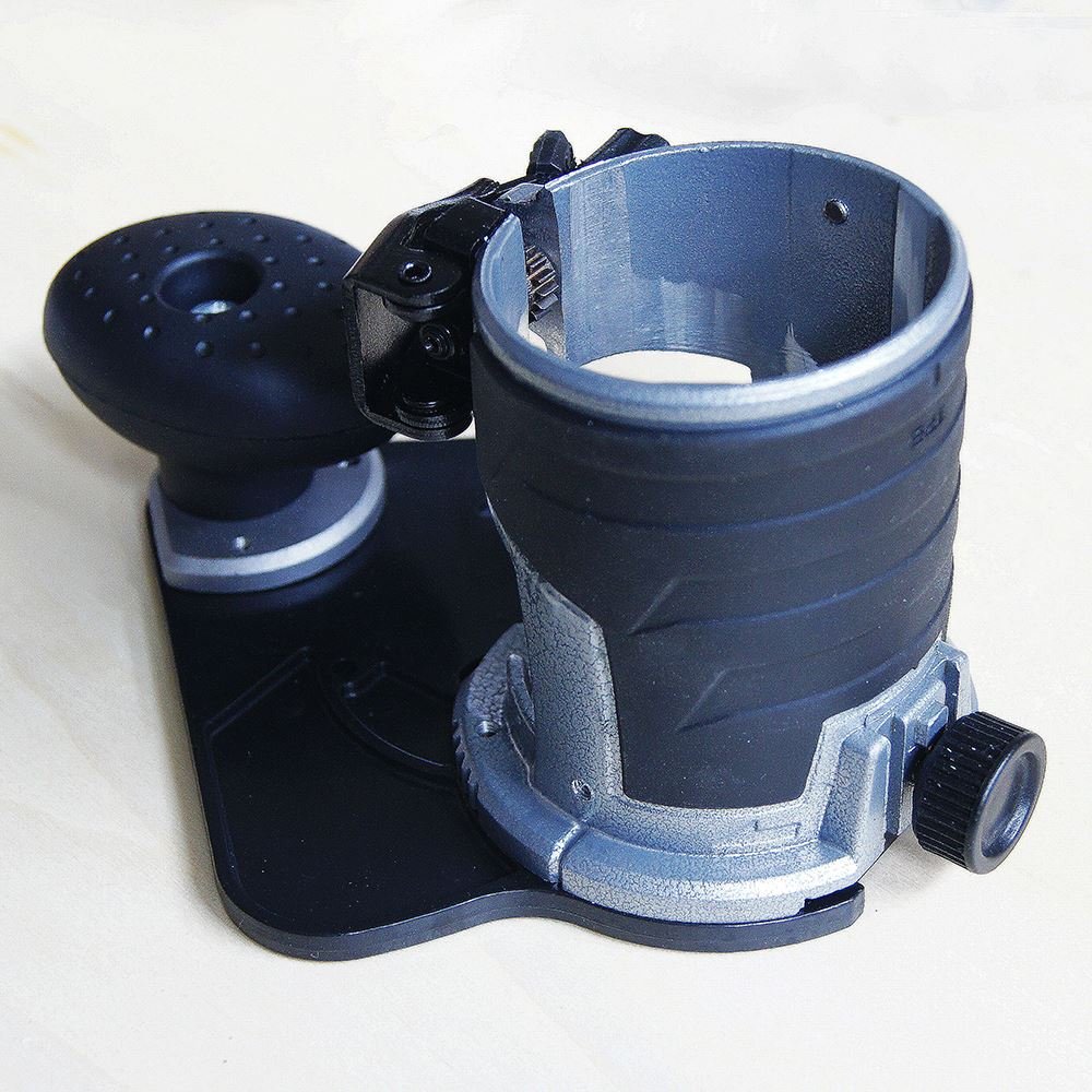 KATSU Trimmer Router Offset Base Recortadora Base Inclinable, Totalmente Ajustable, para Katsu Makita Enrutadores Manuales de Madera Eléctricos Inalámbricos