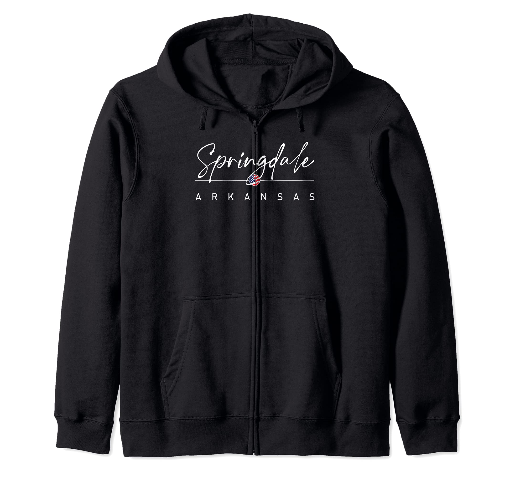 Springdale, Arkansas Zip Hoodie