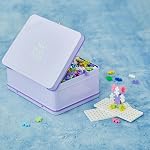 Plus Plus - Purple Metal Case - 600 Pieces - Creative Building and Construction Set - Mix of Pastel and Neon Colors in a Travel Suitcase Box - Kids 5 to 12 Years - P7003