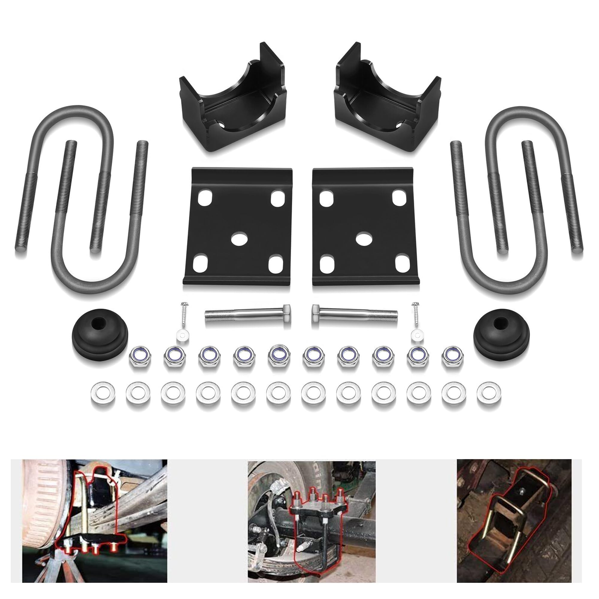 88-98 Rear Axle Drop Flip Kit 6'' Fits 2WD 1/2 Ton Fit For Chevy - Foto 2