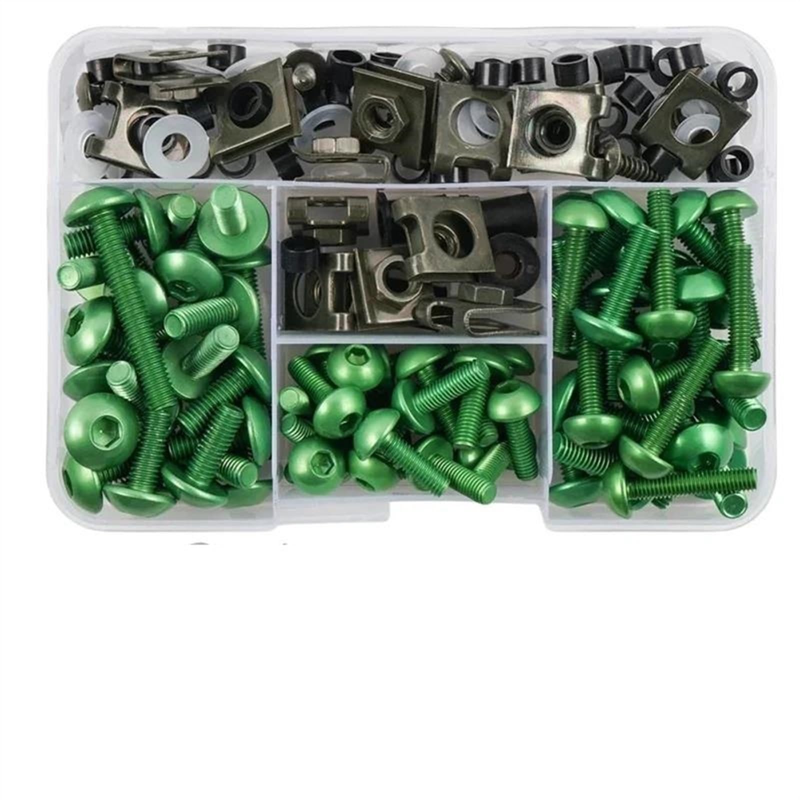 Motorcycle Modification Accessories Screw Set For Z750 Z900 Z1000 Z800 For Versys 650 Er6n For Ninja 400 300 Z1000sx(Green)