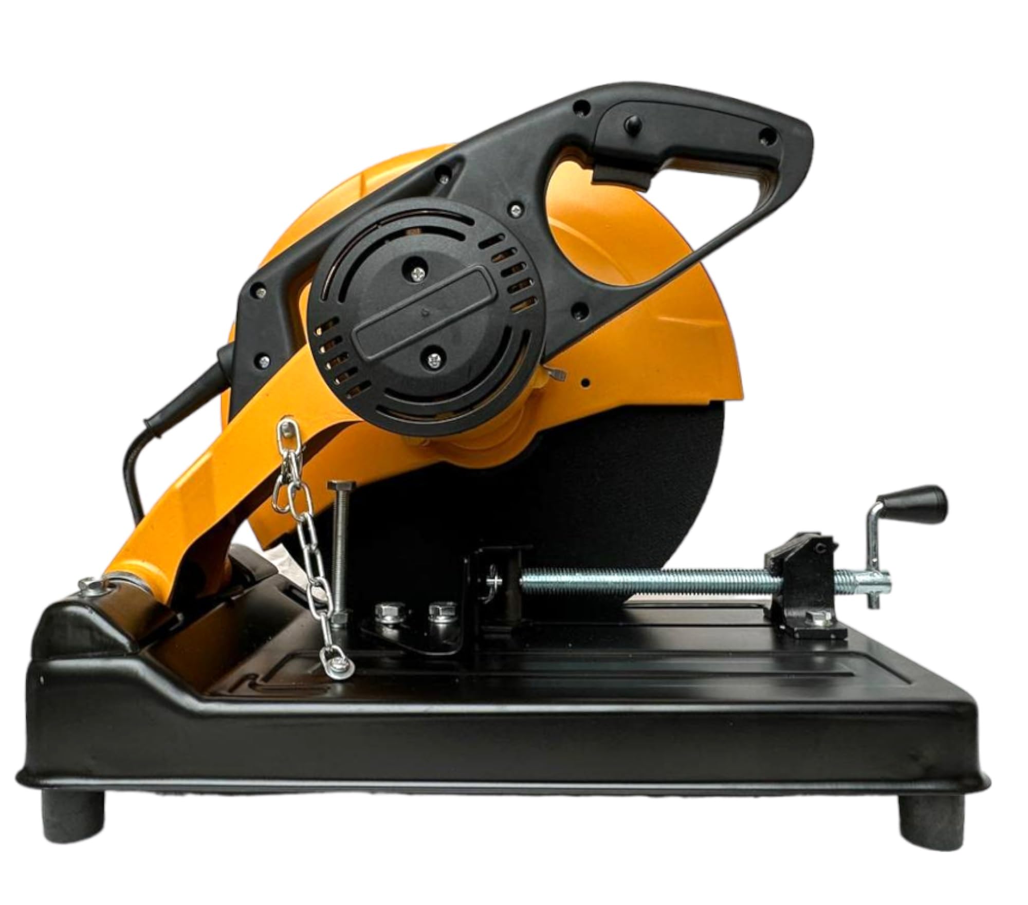 Troncatrice per Ferro Metallo 2500W, 3900 Giri/min, Disco 355mm, Taglio Circolare Morsa da Banco