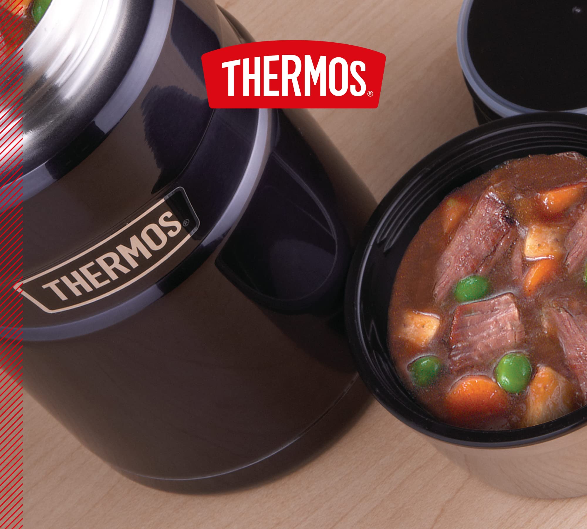 Thermos Stainless King Récipient alimentaire isotherme en acier inoxydable, bleu nuit, 0,71 Liter