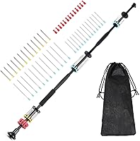 UOLENT Portable .40 Cal Blowgun Kit 24"-48" Blow Dart Gun for Hunting Adults with 48 Darts & Carry Bag