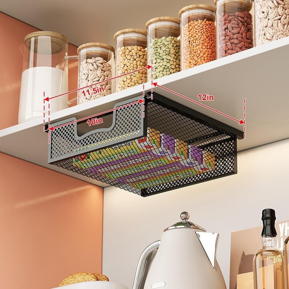 Panier Suspendu Cuisine 30x30cm Réutilisable Panier Suspendu