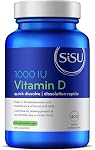 SISU Vitamin D3 1,000 IU, Unflavoured | Essential to Proper Calcium Absorption and Preventing Bone Loss | 200 Tiny, Quick-Dissolving Tablets | Gluten Free, Dairy Free, Non-GMO