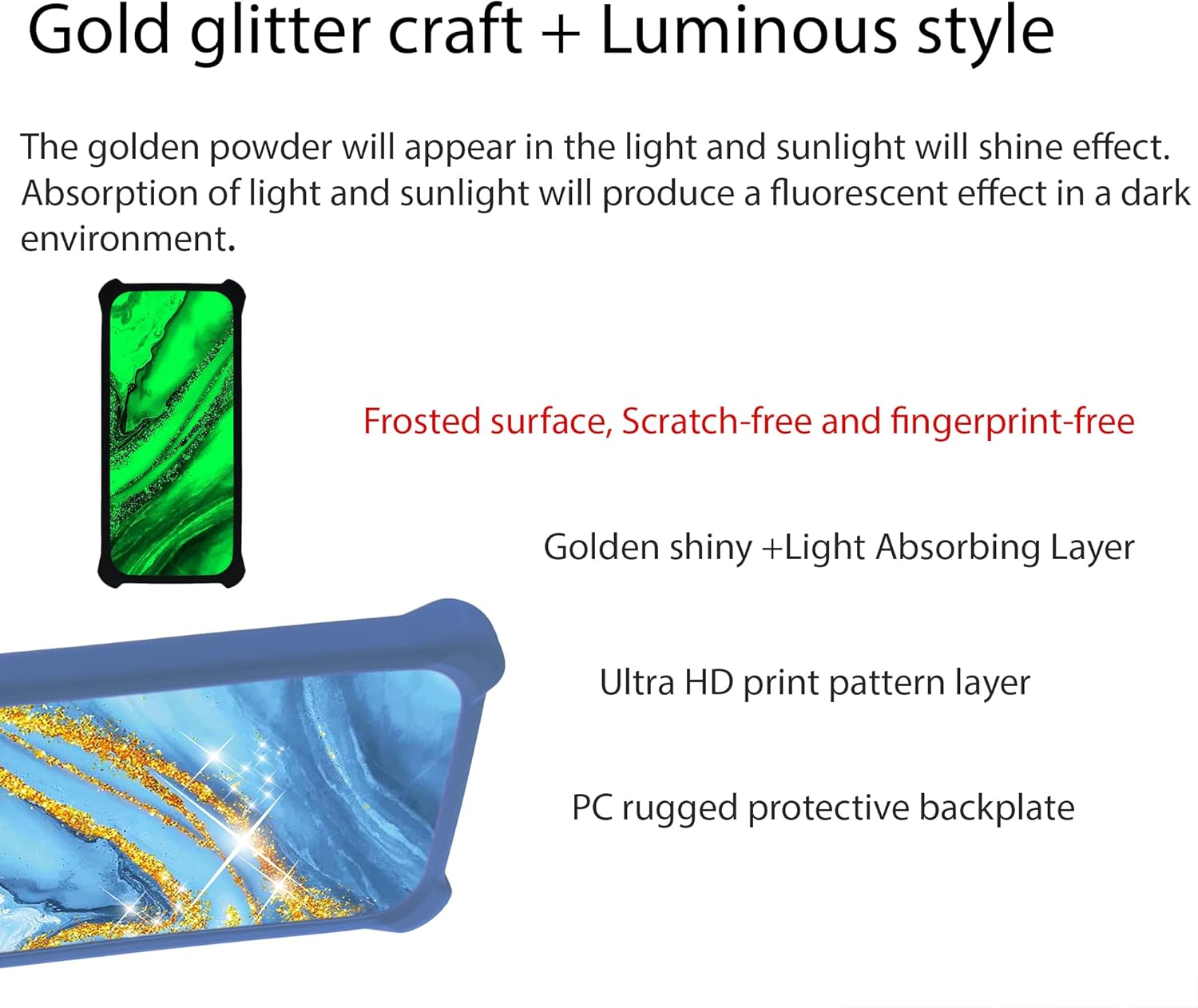 Case for Peaq PSP 400 Case Compatible with Peaq PSP 400 Phone Case Cover [with Tempered Glass Screen Protector][PC + TPU 2 in 1] JSL-LDL