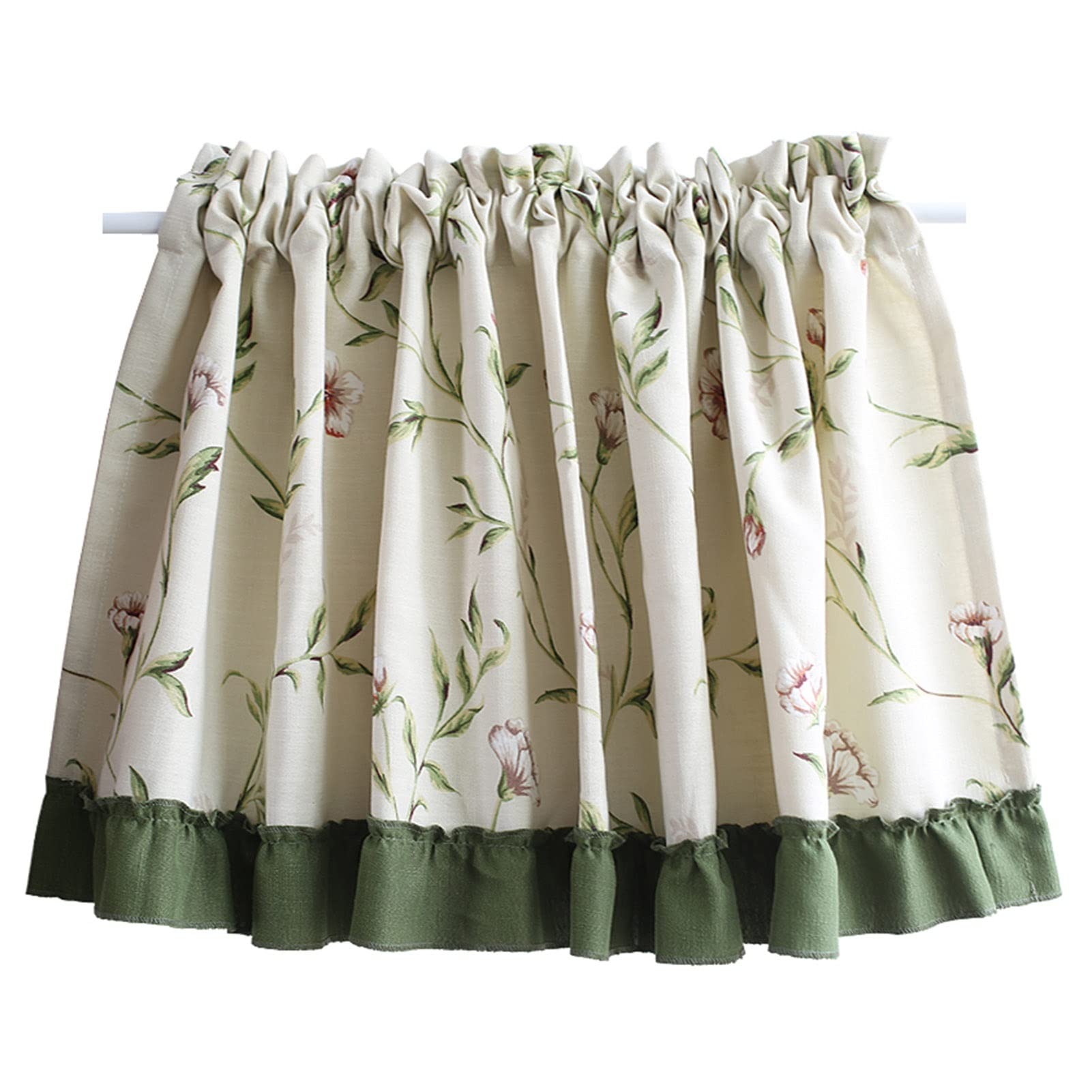 Cortinas de granja rústica en lino para dar calidez natural a las ventanas de su cocina