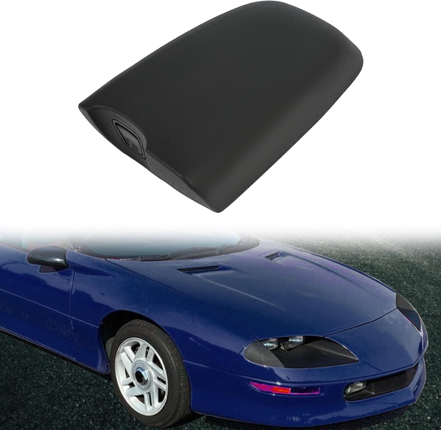 KUAFU Center Console Lid Compatible with 1993-1996 Chevy Chevrolet Camaro Base Lujo RS Z28 500 Pace Car Replacement for HT16754487 ABS Plastic Center Console Lid Armrest Door - Black
