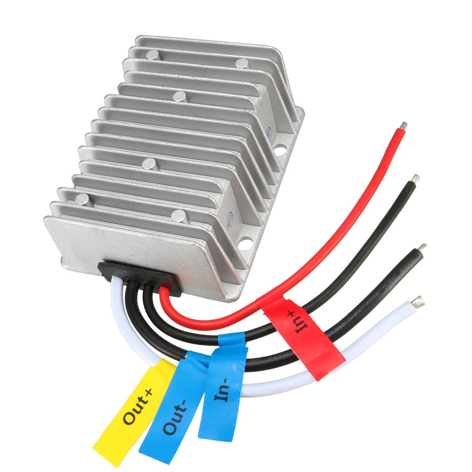 TOP-VIGOR Voltage Converter DC/DC 24V to 13.8V 40A 552W Converter Step Down, Waterproof IP68 Voltage Converter Regulator Transformer