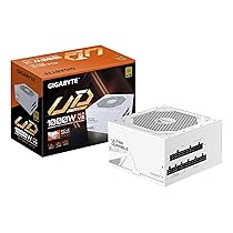 GIGABYTE UD1000GM PG5 V2 ICE Alimentatore – PCIe Gen 5.1, 80 PLUS Gold, Design completamente modulare, Ventola da 120 mm, Compatibile con ATX 3.1, Spina EU