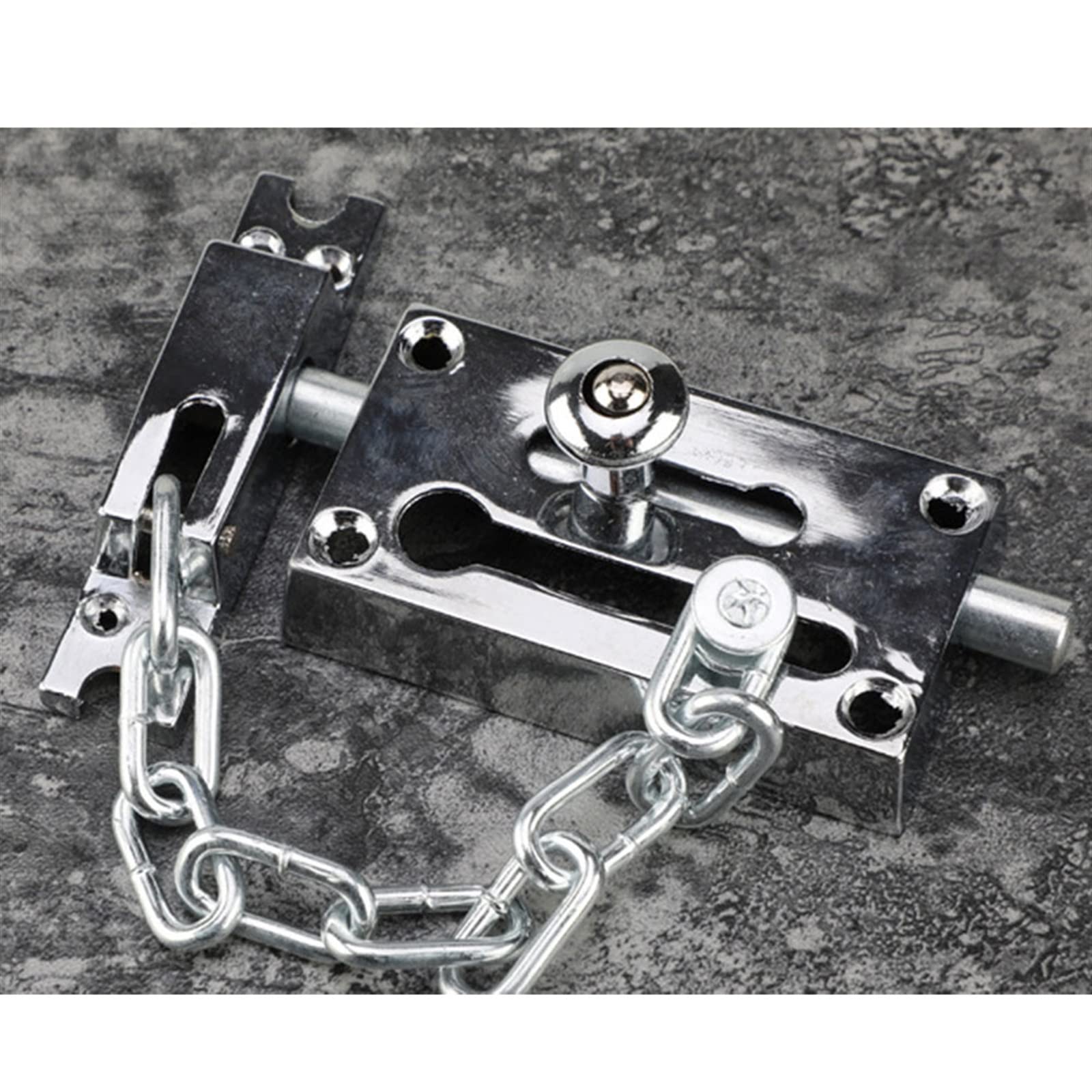 SFJSFIMQ Chain Lock Door Protector, Hotel Alloy Chain, Home, Window, Safety Sliding pin, Anti-Theft Chain Lock, Old Lock Hardware.(Red Bronze)