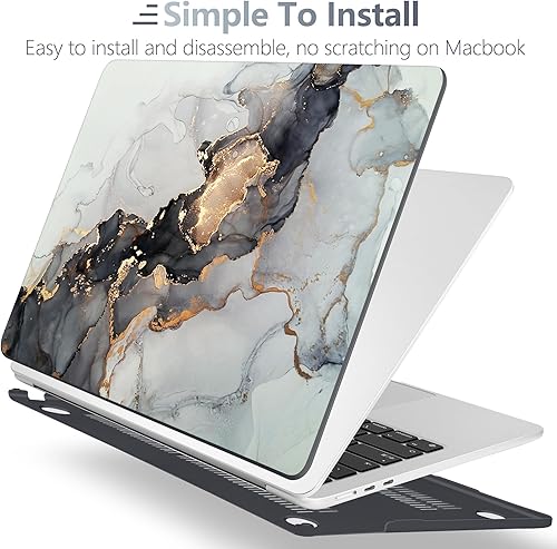 Miniatura 5 de Batianda Funda prémium para MacBook Air de 15 pulgadas 2025 M4 2024 2023 con chip M3 M2 modelo A3114 A2941, carcasa rígida de plástico diseñada y