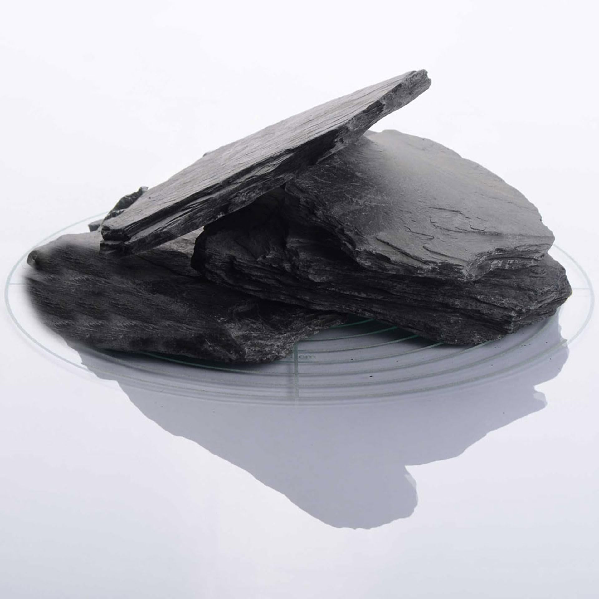 Schicker Mineral Schiefer Ziersplitt schwarz 70-200 mm 25 kg, Schiefersplitt aus Deutschland, Schieferbruch, farbechter Naturstein ideal zur Gartengestaltung und als Alternative zu Rindenmulch
