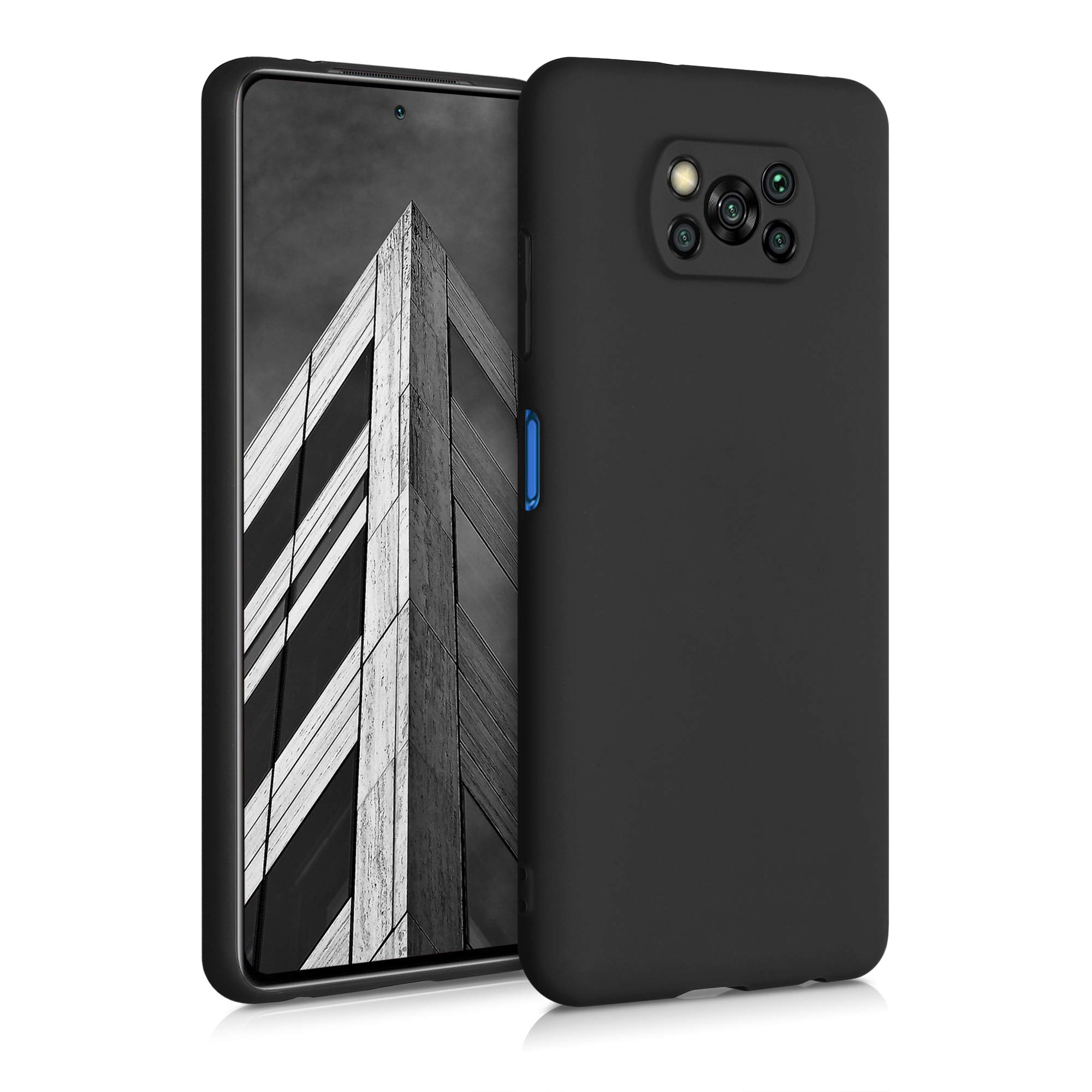 Custodia DESSEN Per Xiaomi Poco X3 NFC / Pro: Cover In TPU Morbida Con Bordi Placcati, Protezione Antiurto (Nero)