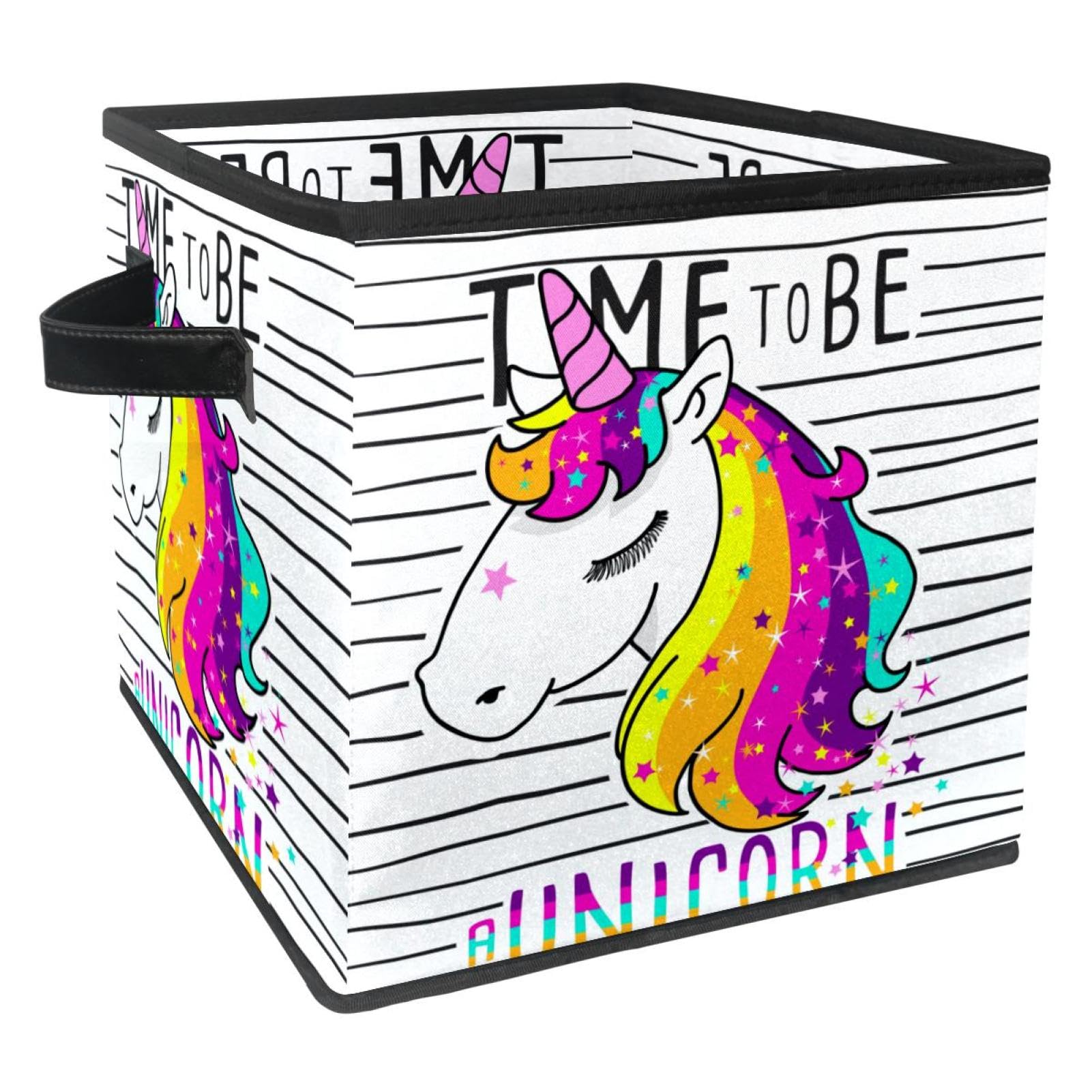 Bac de rangement licorne pliable pour vêtements et placard de chambre de bébé