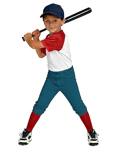 2T/3T/4T/5T-16Y Toddler Youth Boys Baseball Pants - Kids Gilrs Tee