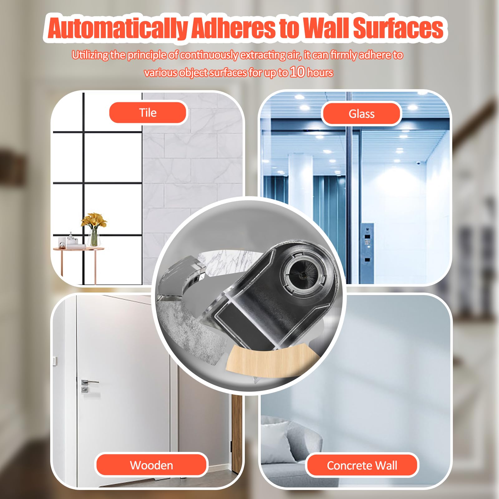 Collecteur de Poussière, Aspirateur de Perceuse électrique, aspirateur mural pour le perçage sans poussière de surfaces planes compatible avec tous les outils de perçage de perçage