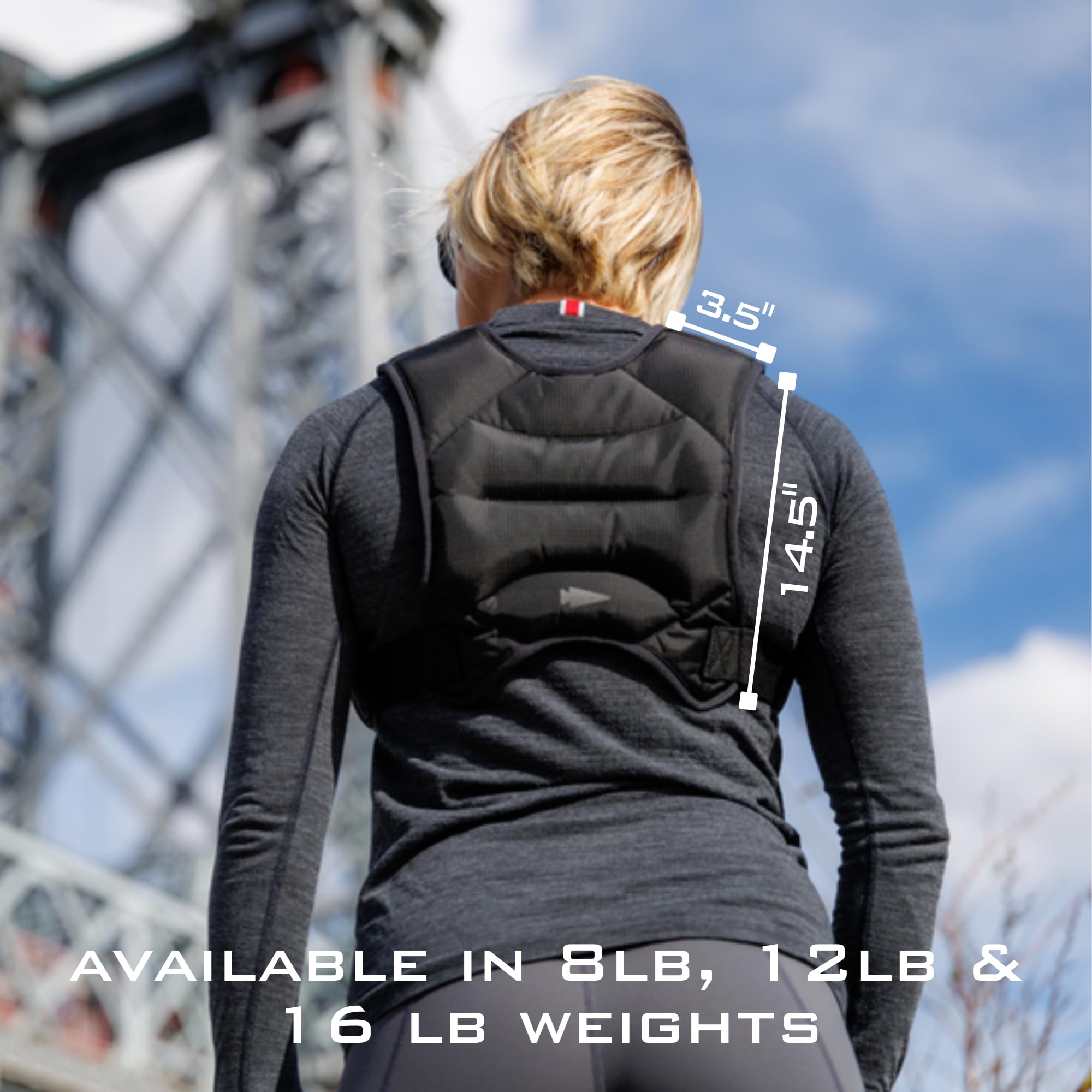 GORUCK Spy Ruck Damen Gewichtsweste – 3,6 / 5,4 / 7,3 Kg, Konturiertes Low-Profile-Design, Verstellbar, Für Walking & Laufen