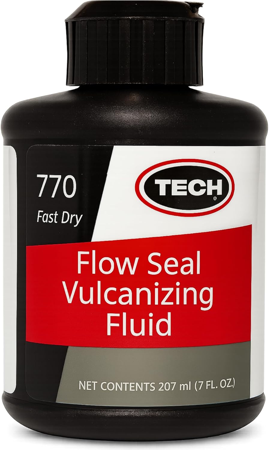 TECH Flow-Seal Vulcanizing Fluid - Permanent Bond for TECH Permacure & Flow-Seal Inserts, Fast-Drying Vulcanizing Cement, Seals Out Moisture & Contaminants - Ideal for Car, Truck, ATV and More - 7oz