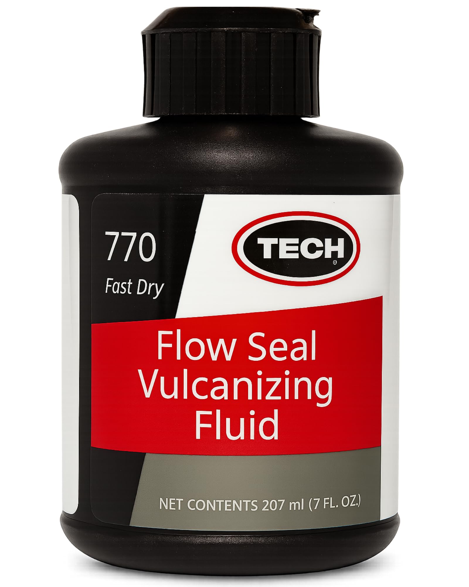 TECH Flow-Seal Vulcanizing Fluid - Permanently Bonds TECH Permacure and Flow-Seal Insert Repairs to Tires for a Permanent Bond, 7 oz.
