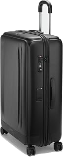 ZERO Halliburton Edge Lightweight Polycarbonate Travel Case (Black, Large Travel Case)