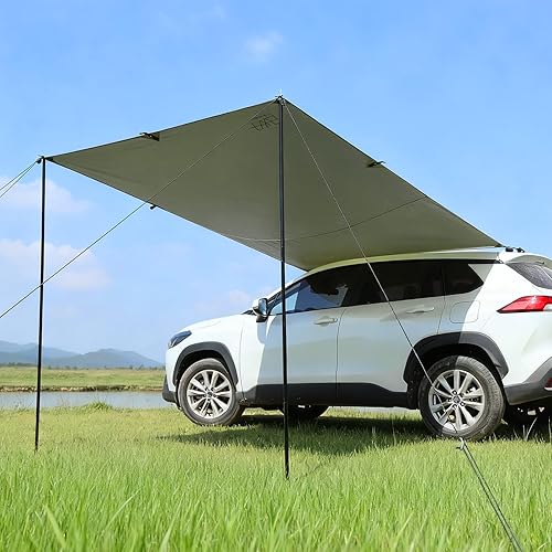Toldo de coche para SUV no necesita portaequipajes de techo resistente al agua UV50+