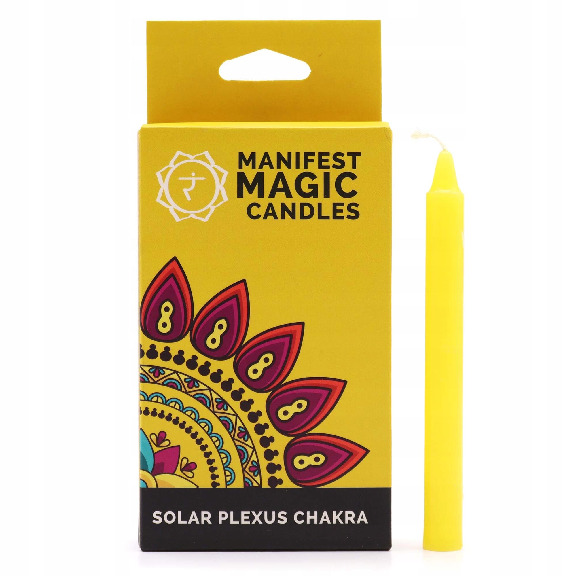 Serenityy Manifest Magic Candles Pack Of 12Yellow Solar Plexus Chakra Candles For Grounding And Manifestation90 Min Burn Time Each from B&Q