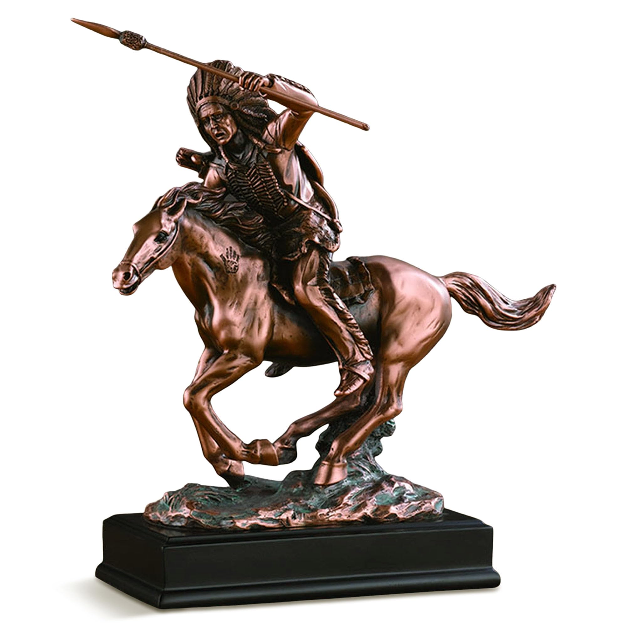 Indian Chief on Horse Statue