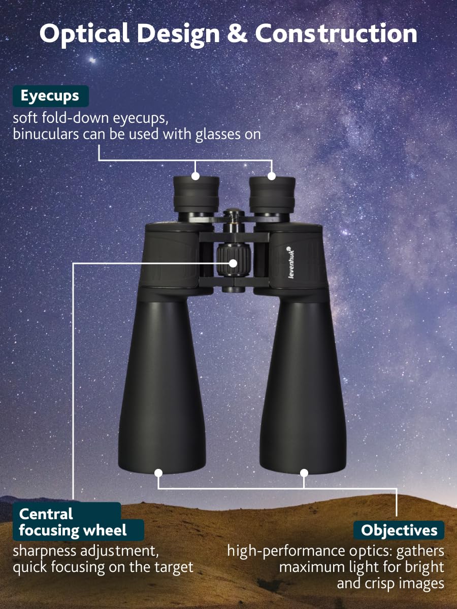 Levenhuk Bruno BASE 15x70 Profesjonalna Lornetka Astronomiczna BaK-4