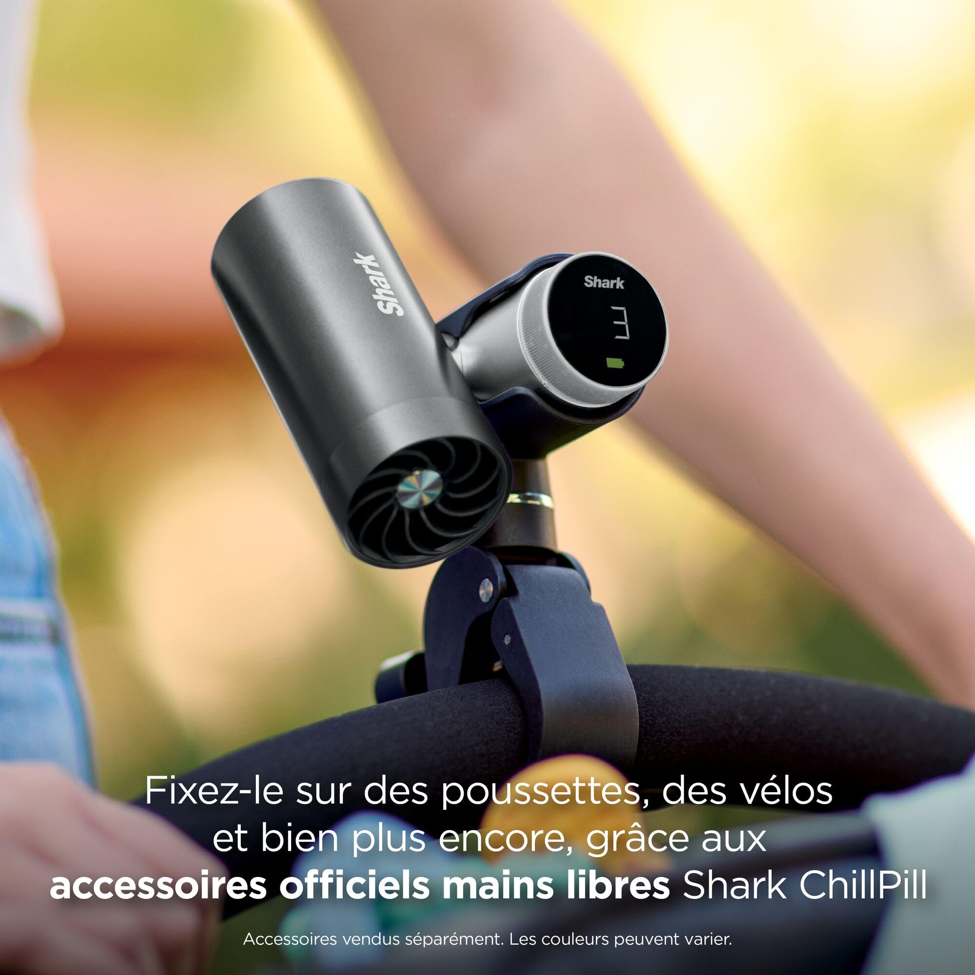 Shark ChillPill Système de ventilateur à grande vitesse, de brume ultra-fine et InstaChill 3-en-1, comprend 3 accessoires de rafraîchissement, design adapté aux voyages, Marron glacé FA022EUBR
