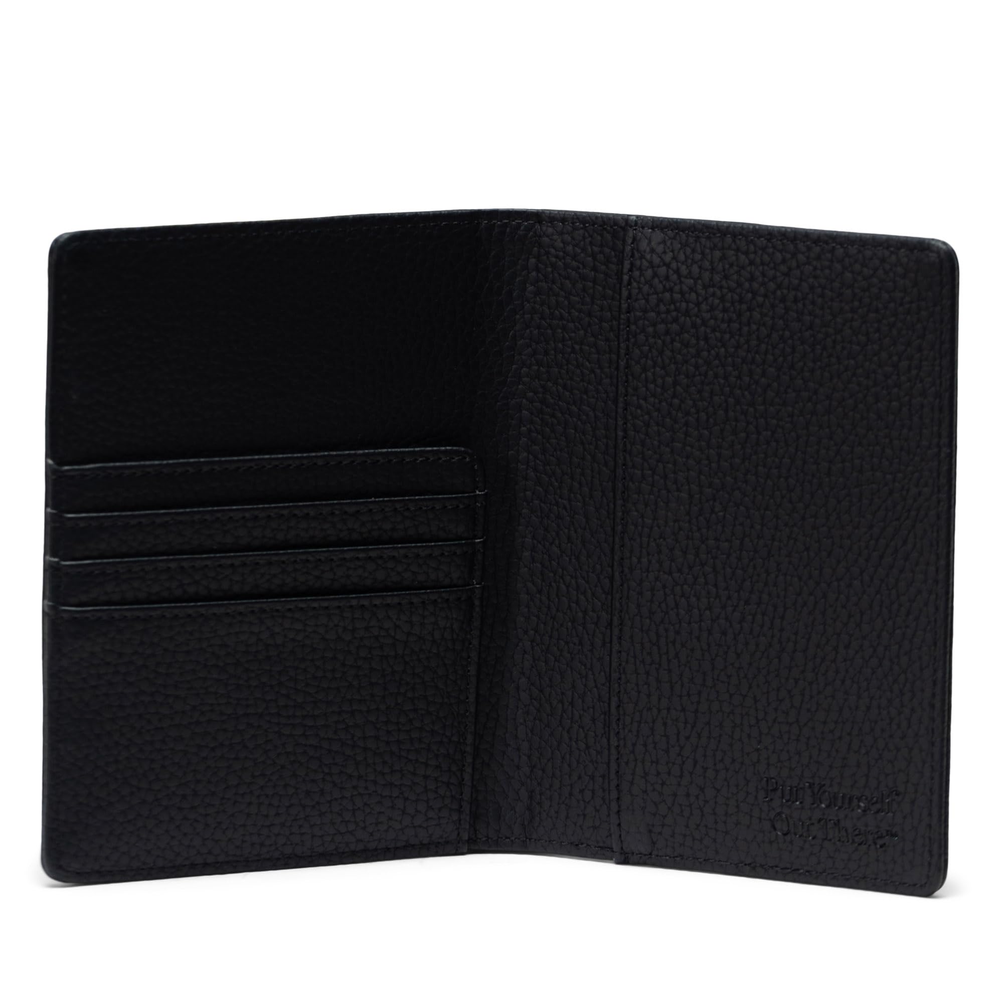 Herschel Raynor Passport Holder Vegan Leather, Black