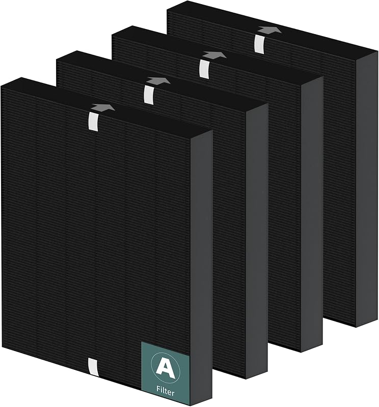 115115 Replacement Filter A Size 21 for Winix PlasmaWave Air Purifier | 4 Pack SmokeGuard Filter Compatible with Winix C535 5300 5300-2 6300 6300-2 P300 AM90 C909 9800 Air Purifier