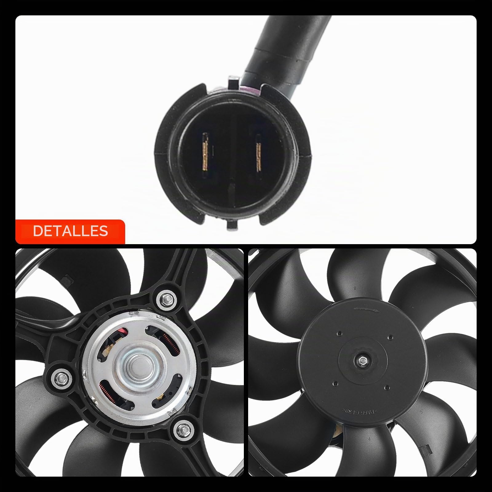 Ventilador de enfriamiento del motor para A4 A6 A8 Cabriolet Galaxy Alhambra P-a-s-s-a-t S-h-a-r-a-n 2 polos 1994-2010 4B0959455