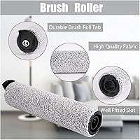 Vista 3 de 2 Pack Replacement Brush Roller Compatible For Tineco IFloor 3/ Floor One S3 Wet Dry Cordless Vacuum Cleaner Accessories