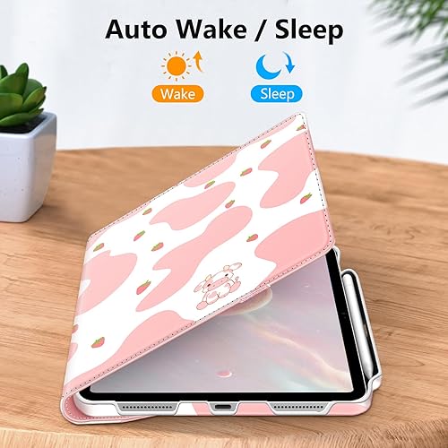 Vista 11 de Fintie Funda giratoria para iPad (A16) de 11ª generación de 11 pulgadas (2025), iPad de 10.9 pulgadas (2022) – [Soporte para lápiz integrado] Funda