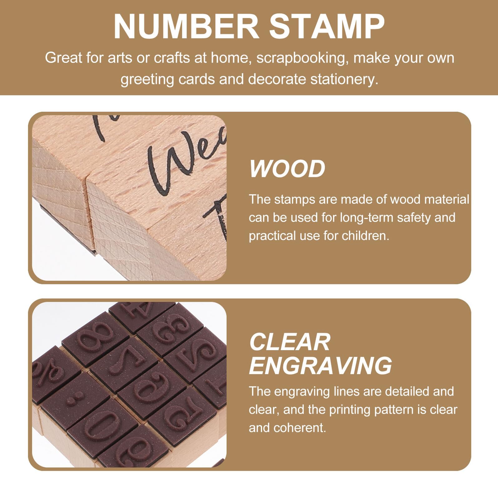 32 Stück Holzstempel mit Monats und Wochenmotiven Dekorative Datumsstempel für Scrapbooking und Kartenherstellung für Kinder und Bastler