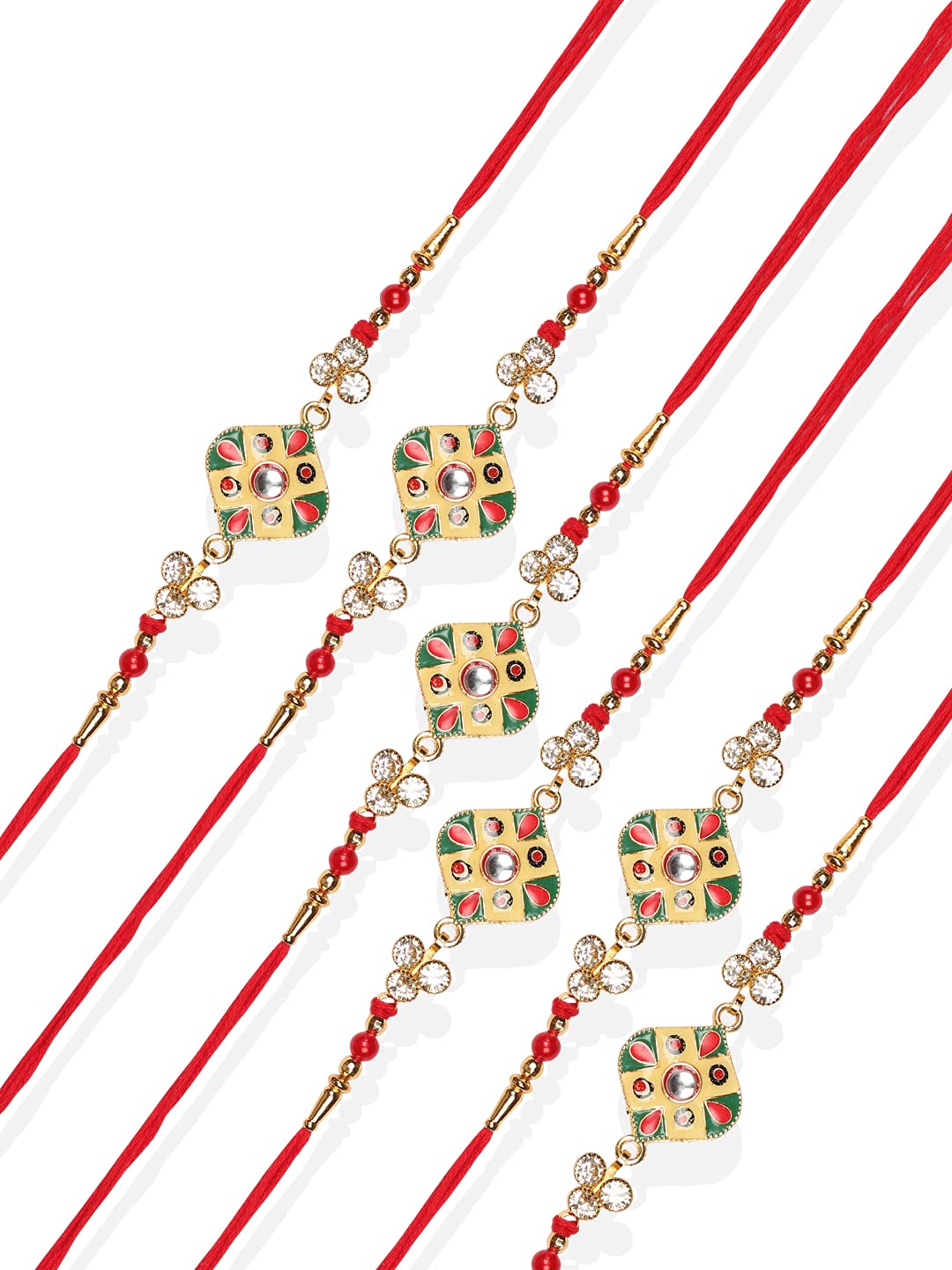Elegant Studded Rakhi For Beloved Brother-image-9