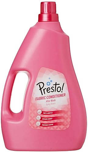 Amazon Brand - Presto! Spring Bloom Fabric Conditioner Liquid | 2 Litre Jar | Refreshing, Pleasant Fragrance | Color Safe | Soft And Gentle On Clothes | Bleach-Free And Phosphate-Free