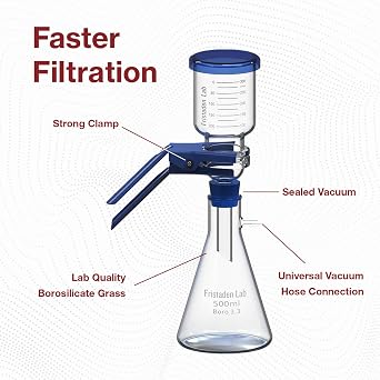 Fristaden Lab Vacuum Filtration Kit | 500 mL Flask | USA Company